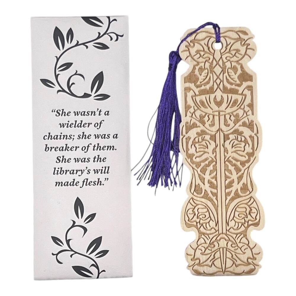 OwlCrate Sorcery of Thorns Wooden Bookmark - Margaret Rogerson January 2026